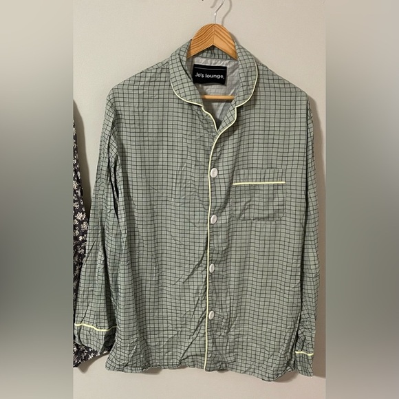 Jo’s Lounge Peppermint Buttondown Sleep Shirt One Size - Picture 4 of 9